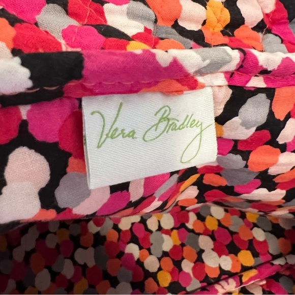 VERA BRADLEY Pixie Blooms Iconic Grand Traveler Bag 2015 Pink Orange Floral - Picture 14 of 15